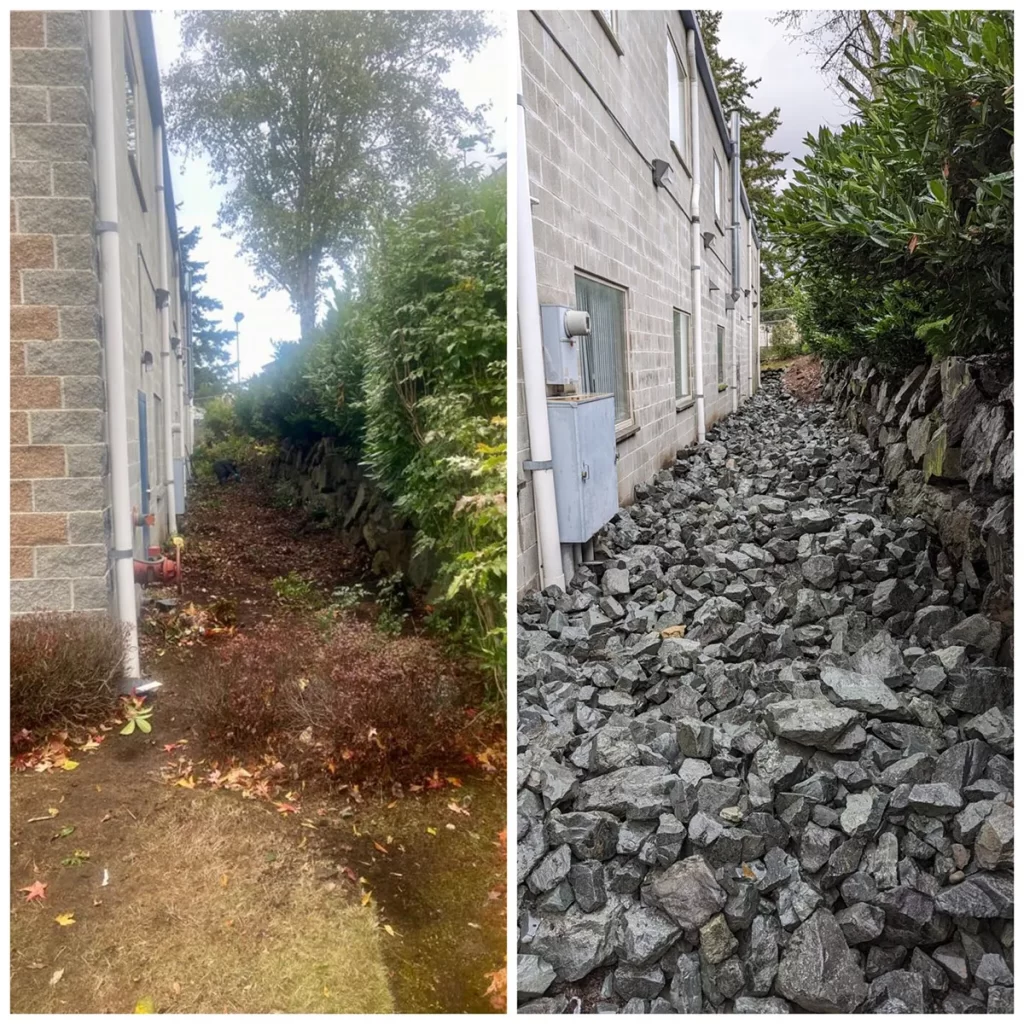 Rock Installation and Cleanup